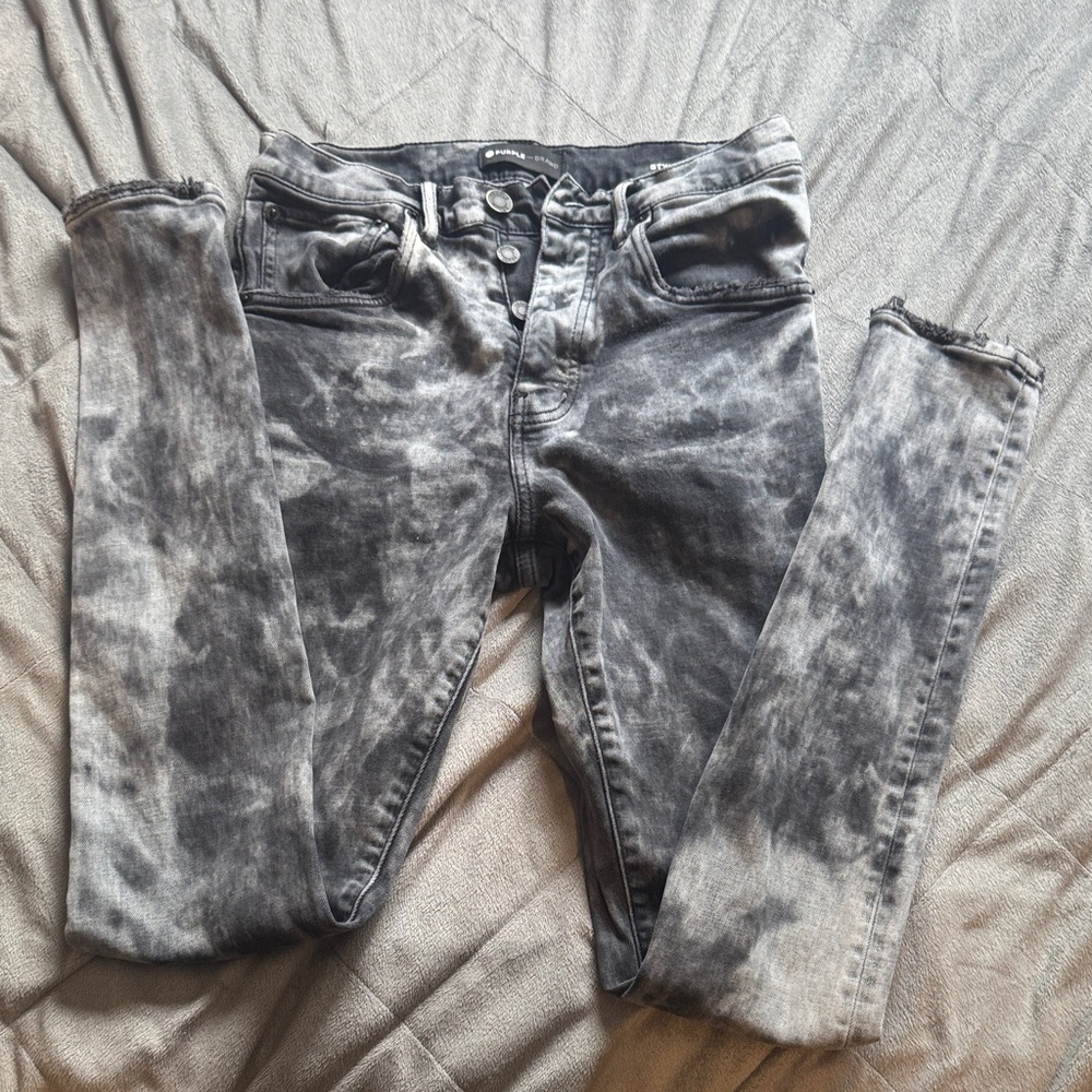 Men's Skinny Jeans in Black and Gray